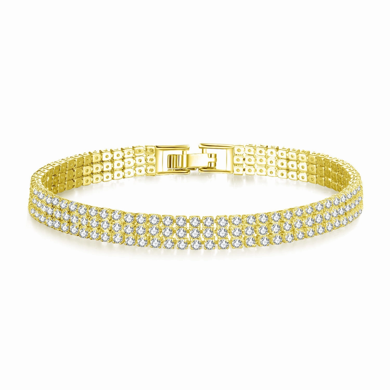 Wholesale One Row Two Rows Three Rows Full Diamond Zircon Couple Bracelet