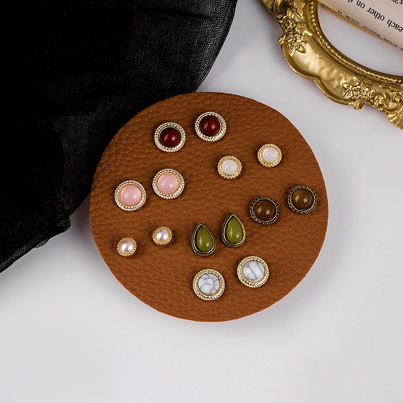 Wholesale One Week Set Vintage Combo Earrings
