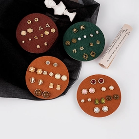 Wholesale One Week Set Vintage Combo Earrings