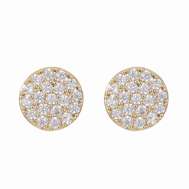 Wholesale Opal Copper Ear Studs
