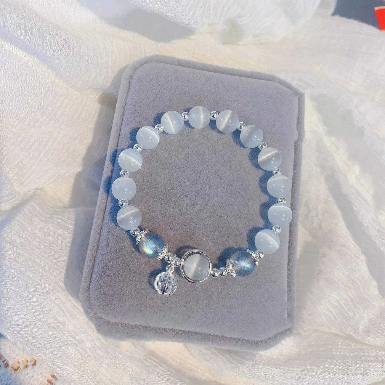 Wholesale Opal Crystal Butterfly Beaded Bracelet