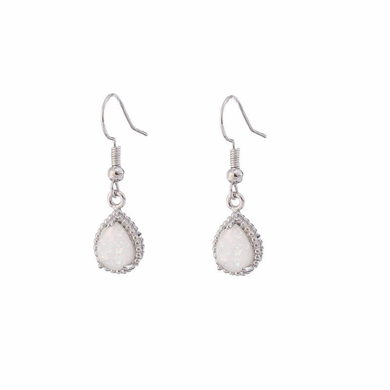 Wholesale Opal Pendant Alloy Earrings