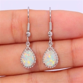 Wholesale Opal Pendant Alloy Earrings