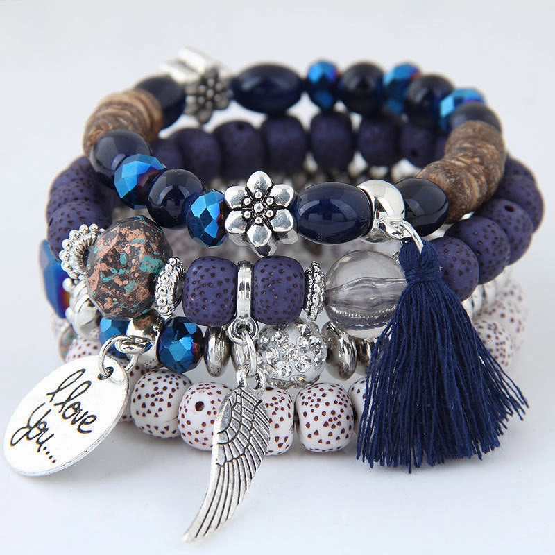 Wholesale Opal Vintage Ethnic Alloy Bracelet
