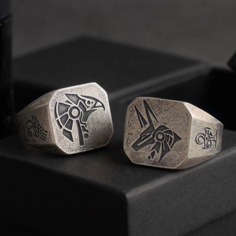 Wholesale Open Retro Cool Style Personality Single Rings