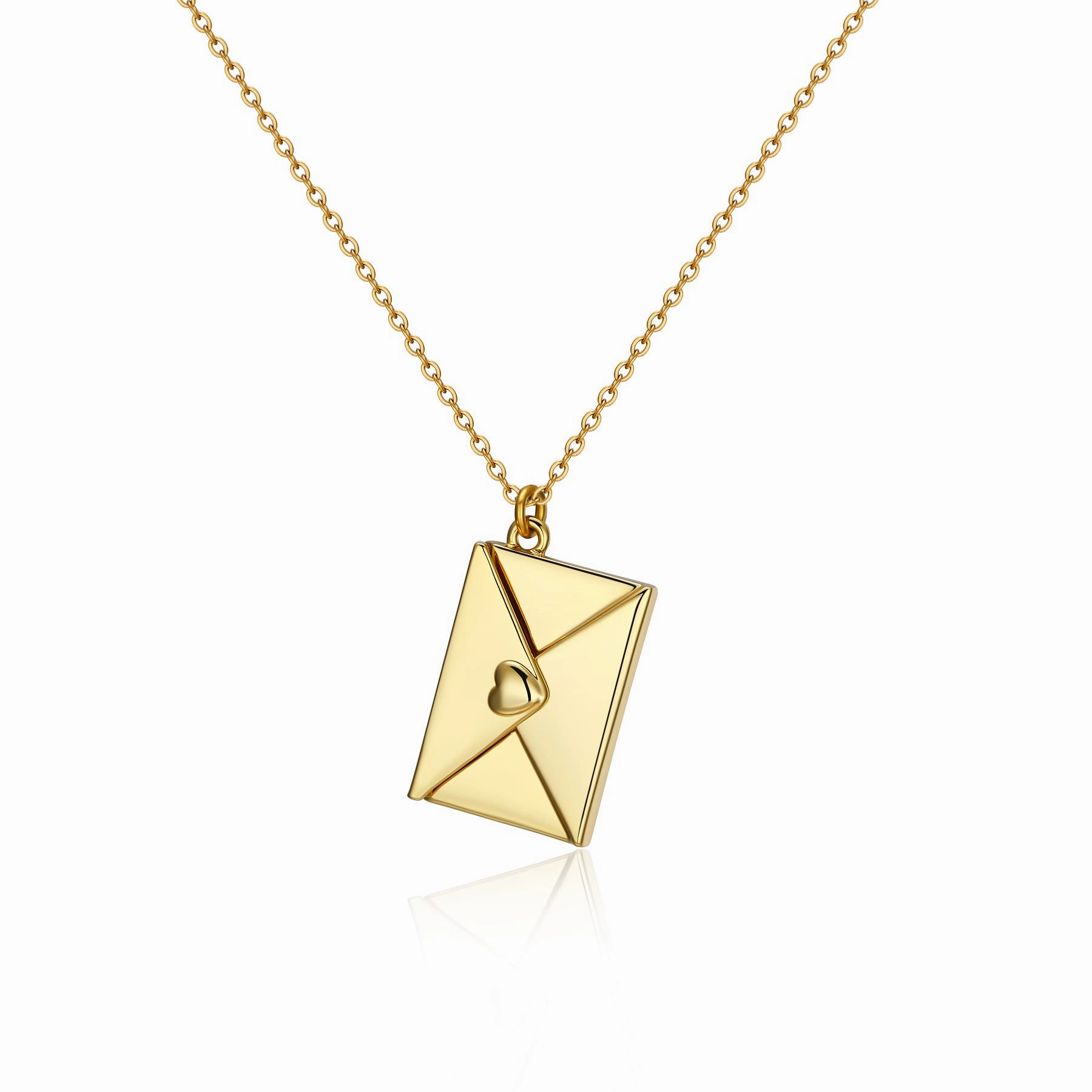 Wholesale Openable DIY Engraved Love Letter Necklace Collarbone Chain Valentine's Day Gift