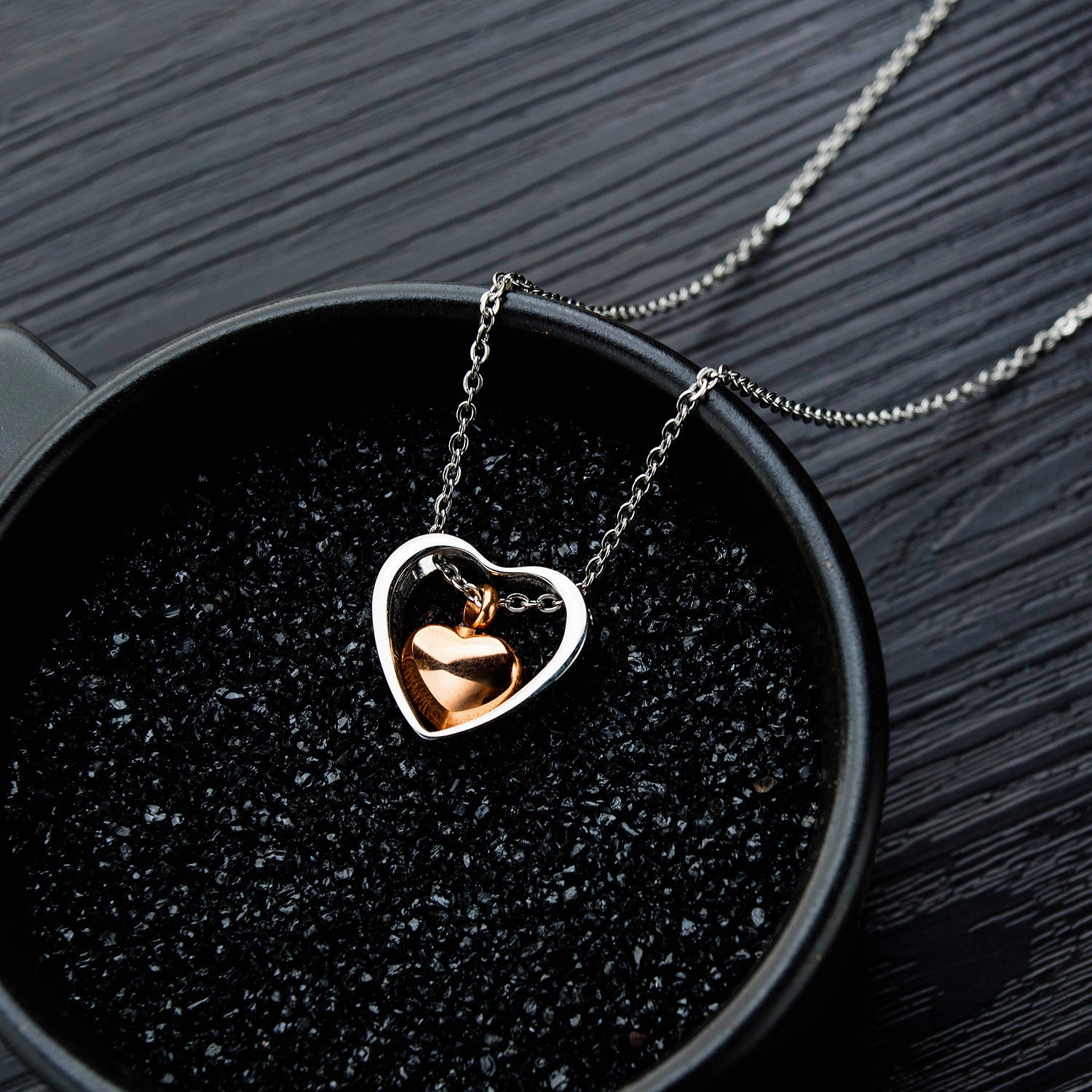 Wholesale Openable Love Titanium Steel Necklace