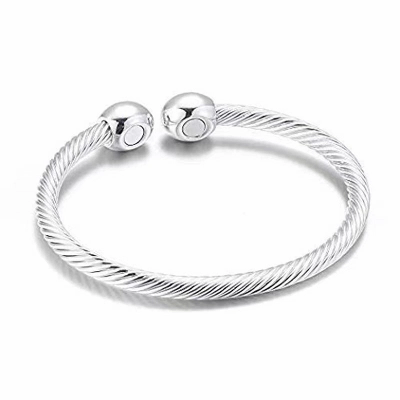 Wholesale Opening Magnet Rose Gold Threaded Bracelet