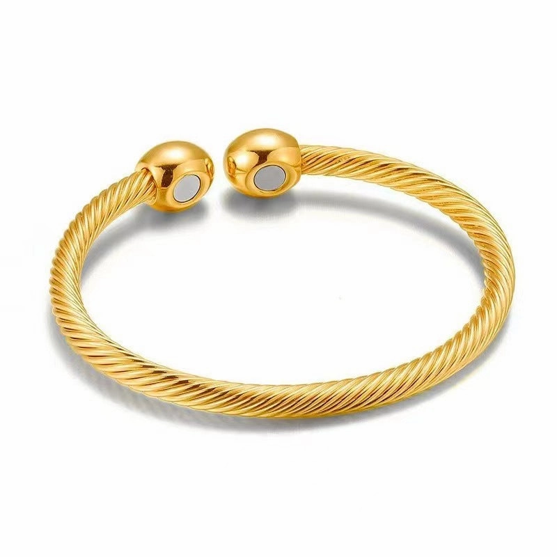 Wholesale Opening Magnet Rose Gold Threaded Bracelet
