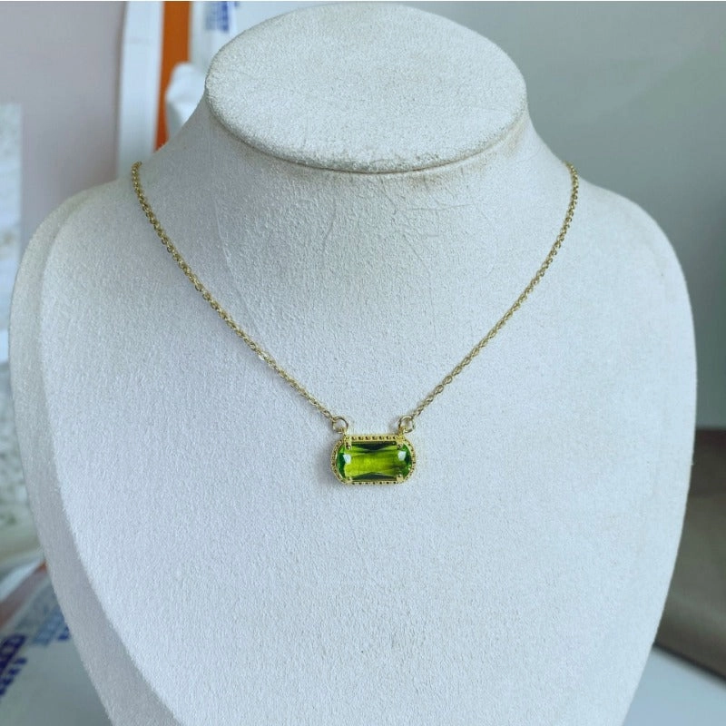 Wholesale Oval Emerald Copper Necklaces
