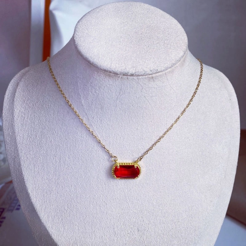 Wholesale Oval Emerald Copper Necklaces