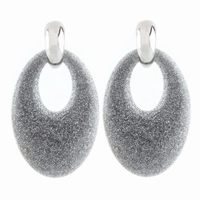 Wholesale Oval Resin Pendant Earrings