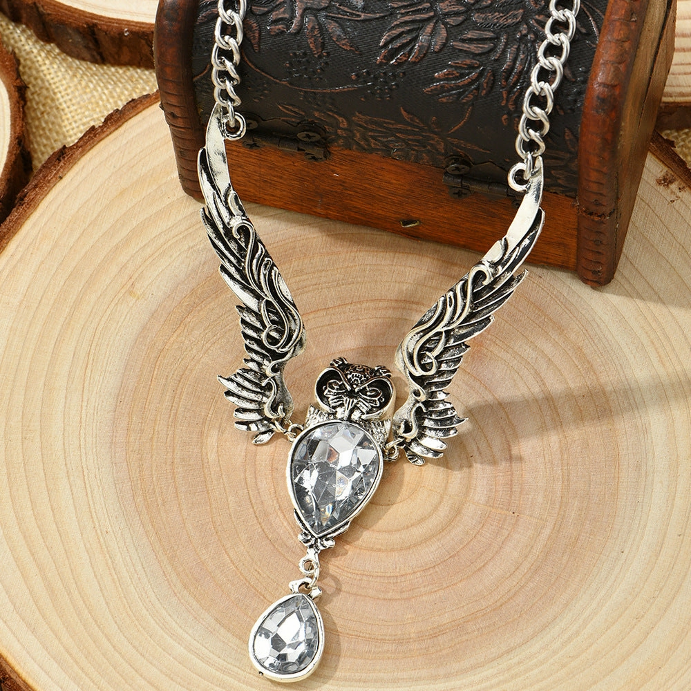 Wholesale Owl Pendant Alloy Necklace