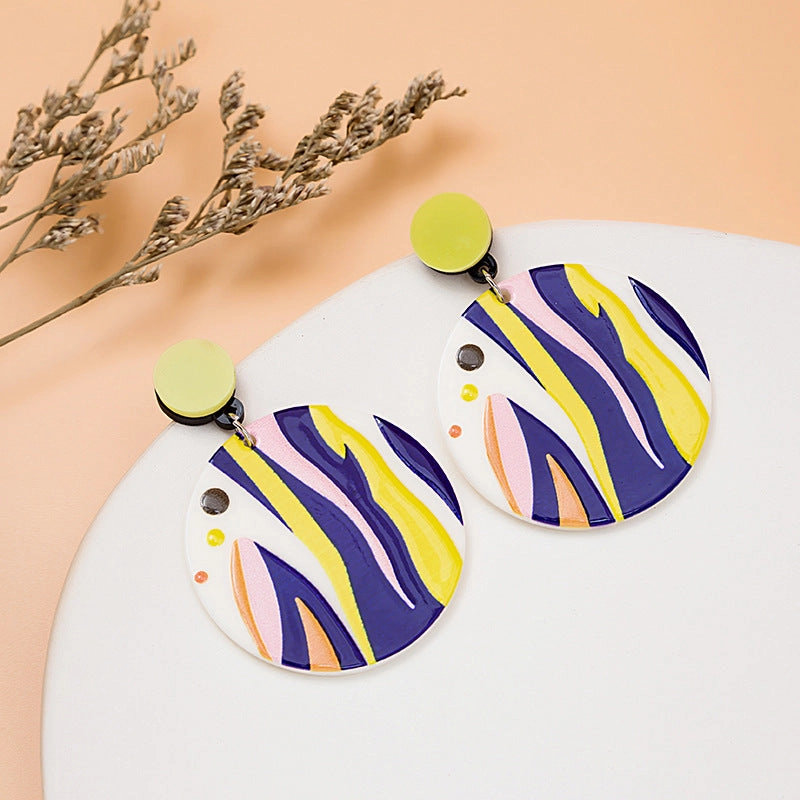 Wholesale Painted Acrylic Earrings