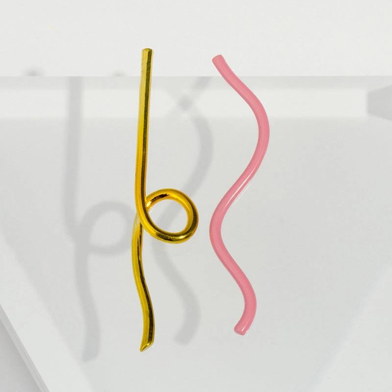 Wholesale Painted Geometry Alloy Earrings