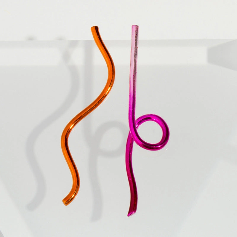 Wholesale Painted Geometry Alloy Earrings