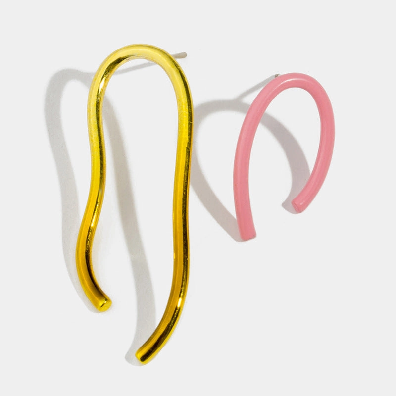 Wholesale Painted Geometry Alloy Earrings