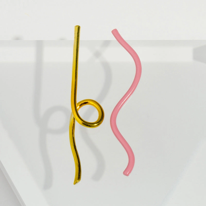 Wholesale Painted Geometry Alloy Earrings