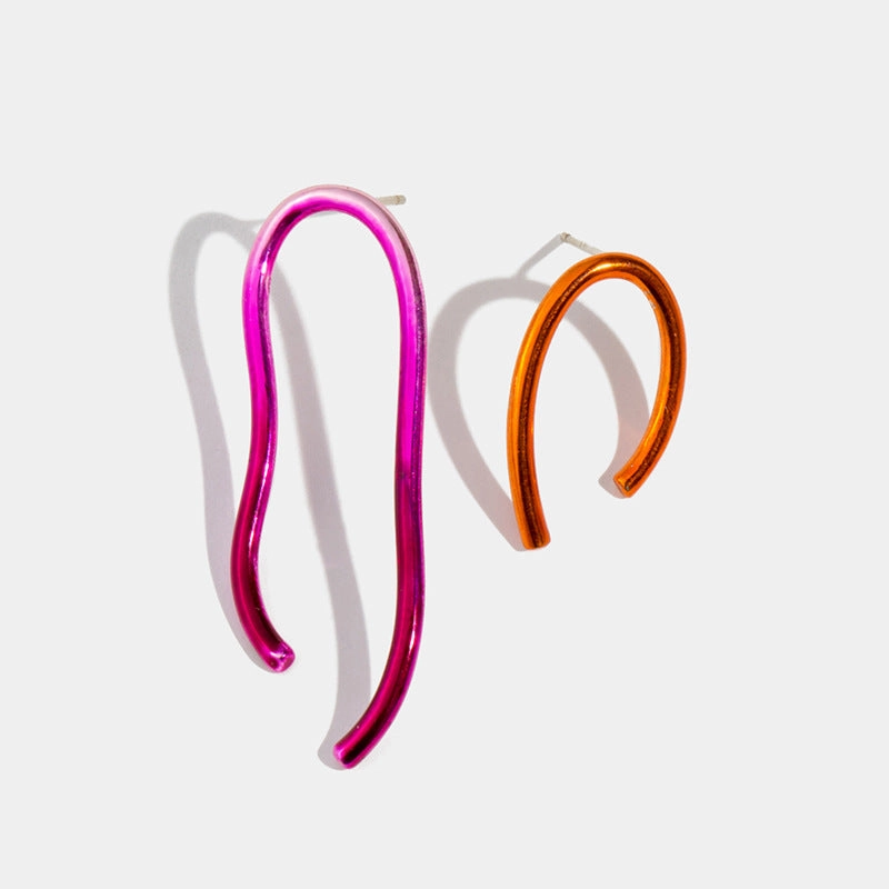 Wholesale Painted Geometry Alloy Earrings