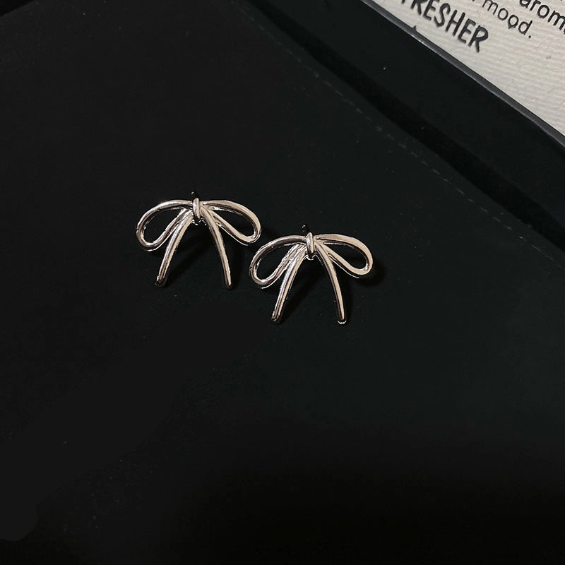 Wholesale Pearl Bow Beaded Necklace Versatile Earrings