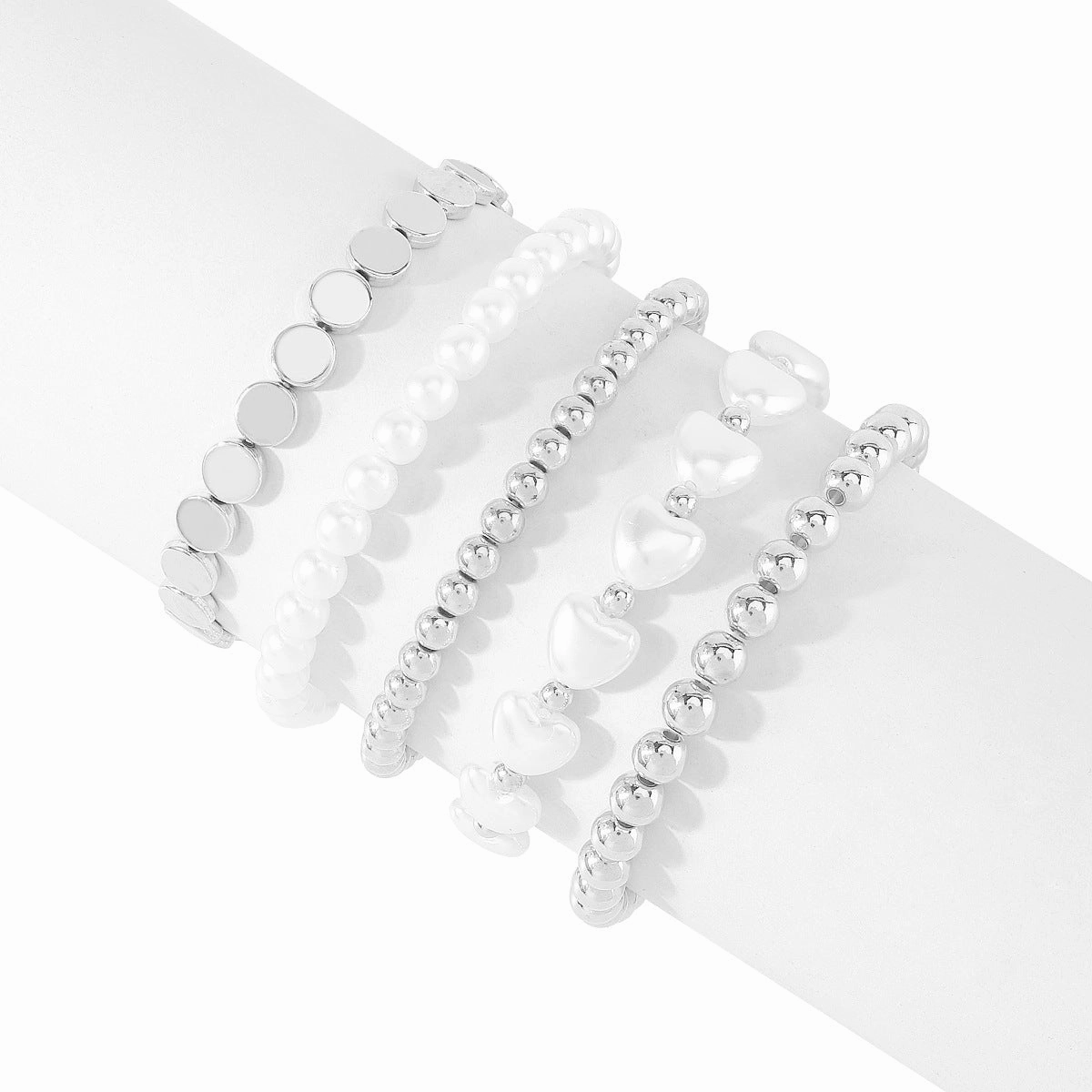 Wholesale Pearl CCB Beaded Multilayer Bracelet