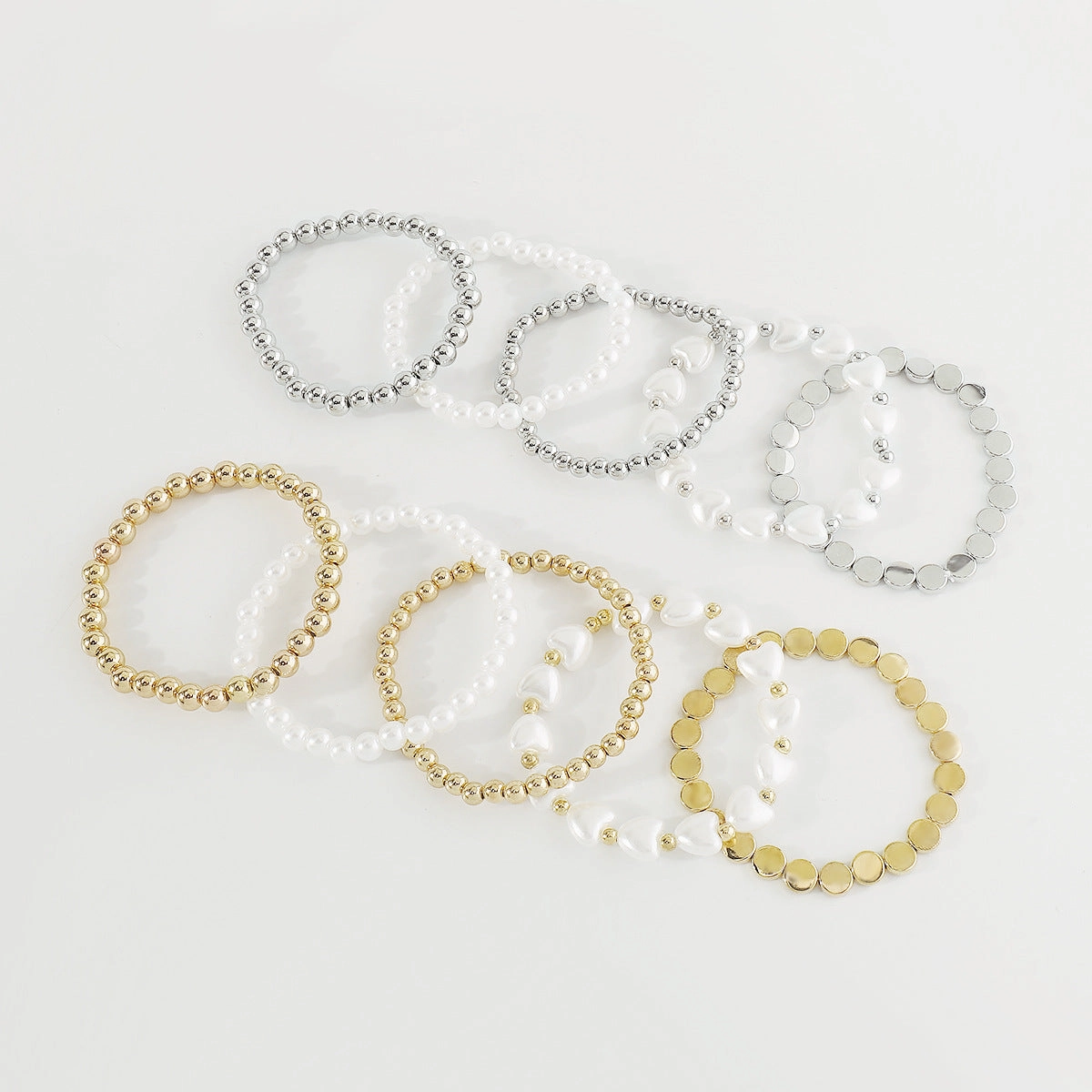 Wholesale Pearl CCB Beaded Multilayer Bracelet