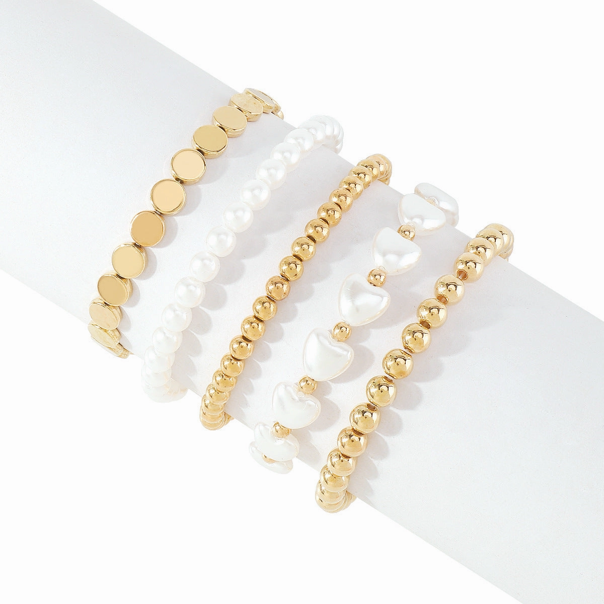 Wholesale Pearl CCB Beaded Multilayer Bracelet