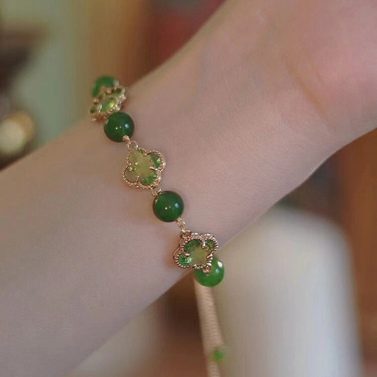 Wholesale Pearl Four Leaf Clover Bracelet