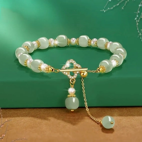 Wholesale Pearl Four Leaf Clover Bracelet