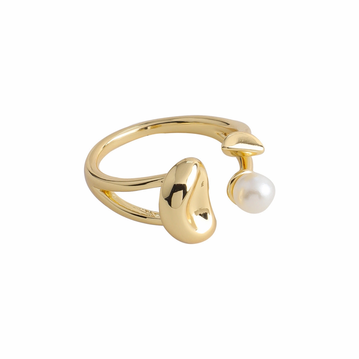Wholesale Pearl Geometric Rings