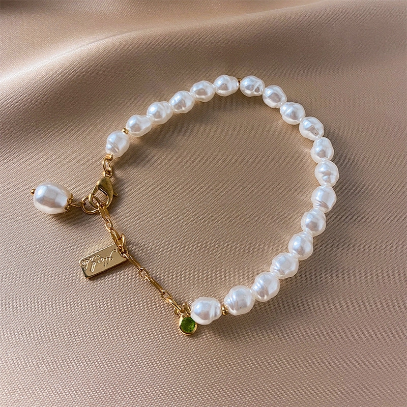 Wholesale Pearl Love Heart  Dreamcatcher Alloy Bracelet