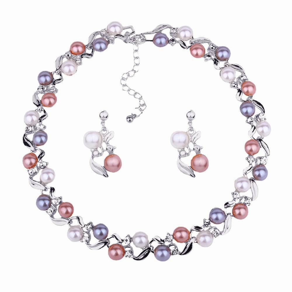 Wholesale Pearl Necklace Earring Set