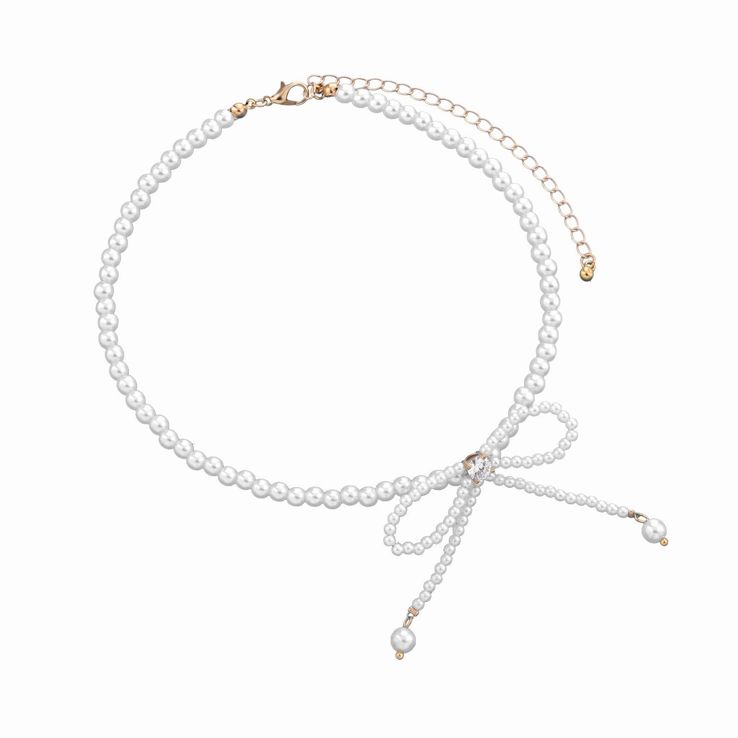 Wholesale Pearl Tassel Temperament Necklace Clavicle Chain