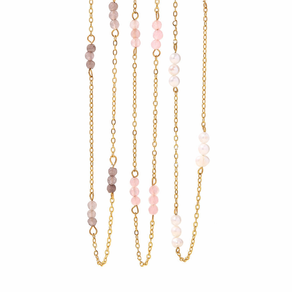 Wholesale Pearl Trend Fashion Women's Stainless Steel Necklace