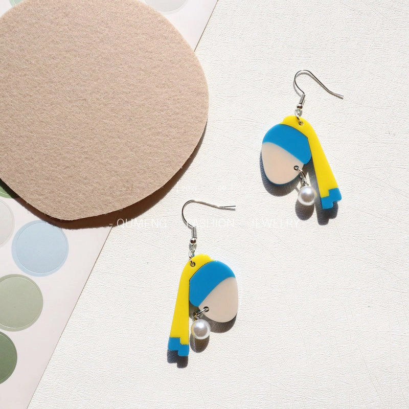 Wholesale Pearl Yellow Earrings