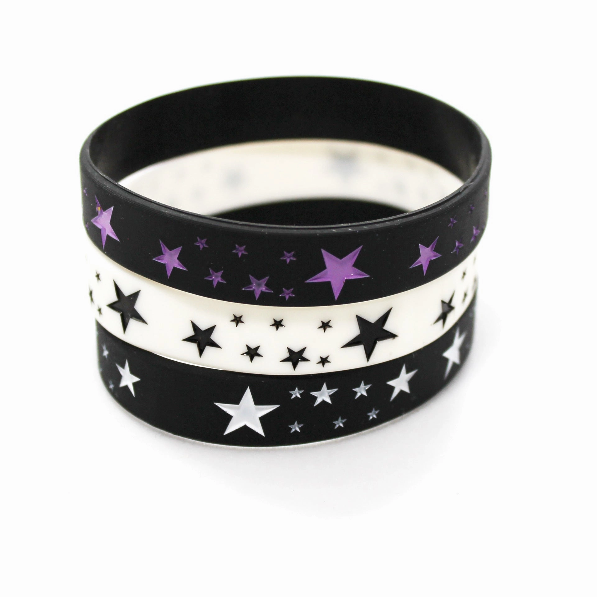 Wholesale Pentagram Punk Movement Silicone Bracelet
