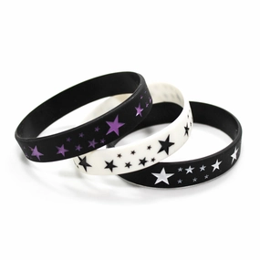 Wholesale Pentagram Punk Movement Silicone Bracelet