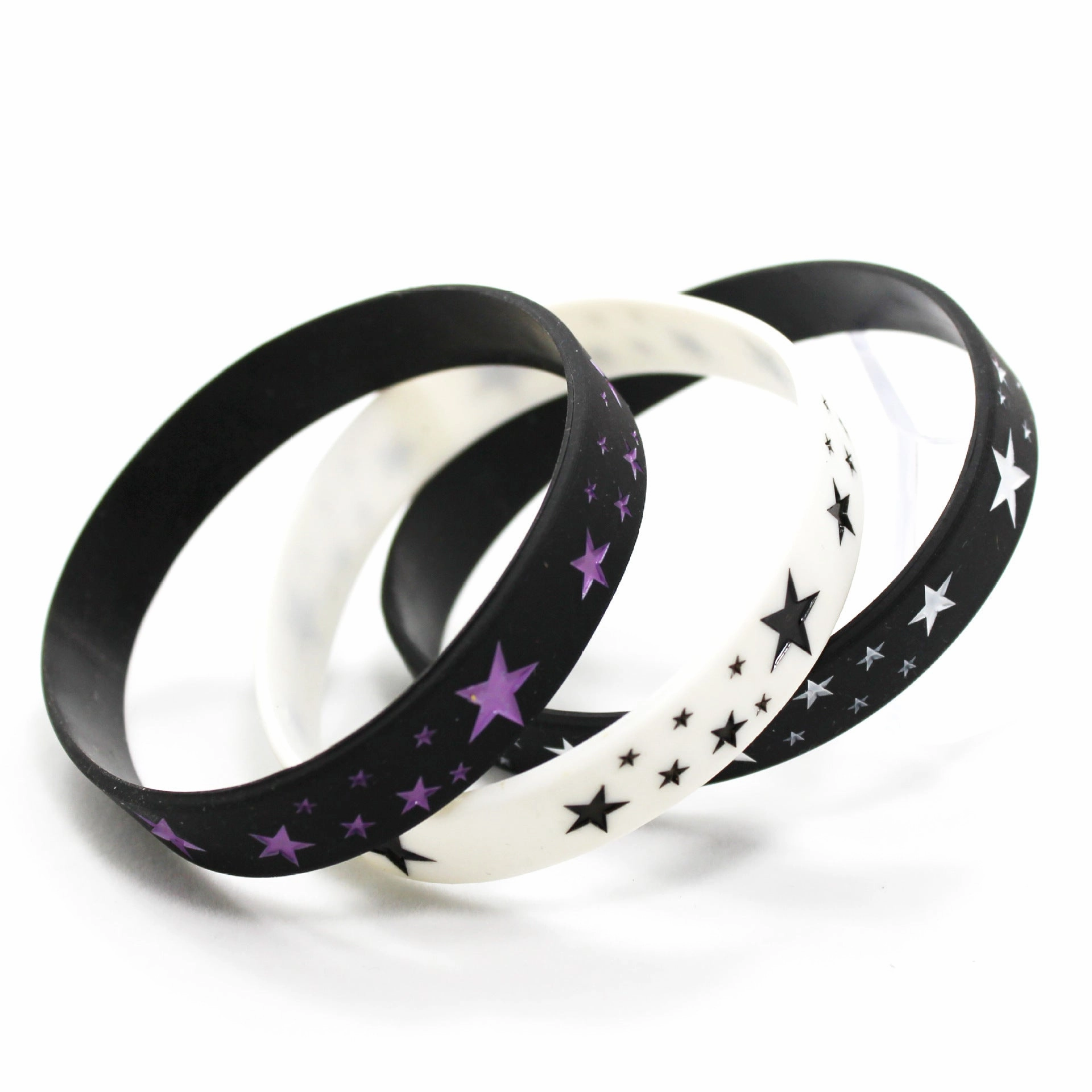 Wholesale Pentagram Punk Movement Silicone Bracelet