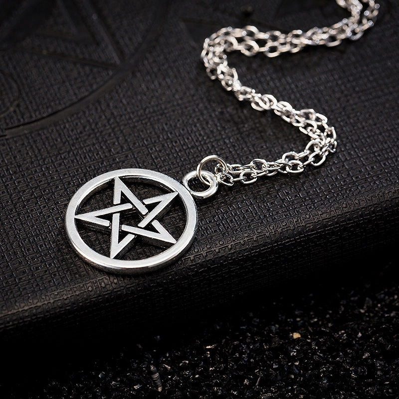 Wholesale Pentagram Sun Alloy Necklaces
