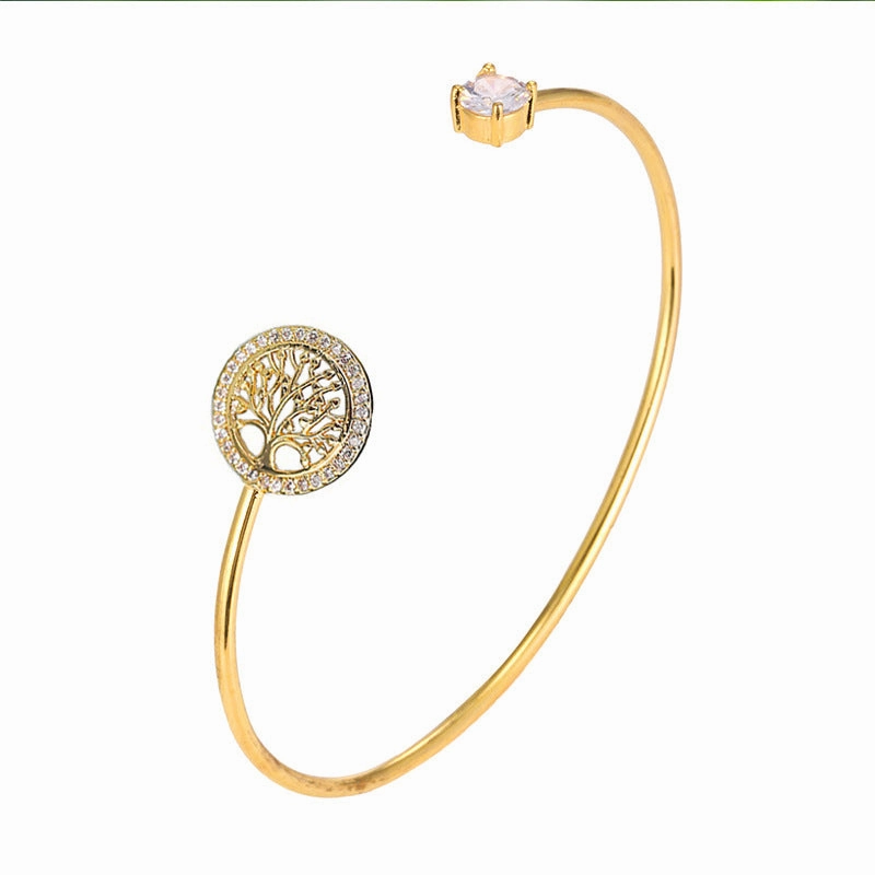 Wholesale Personality Open Adjustable Rhinestone Bracelet Alloy