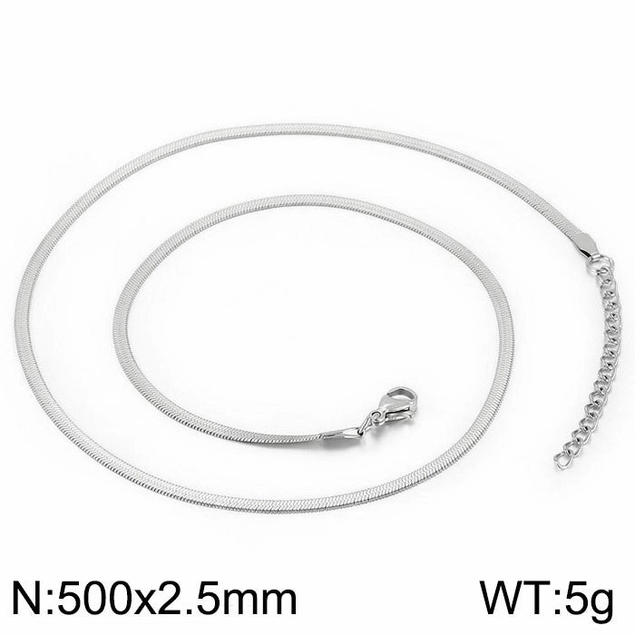 Wholesale personalized blade titanium steel necklace bracelet