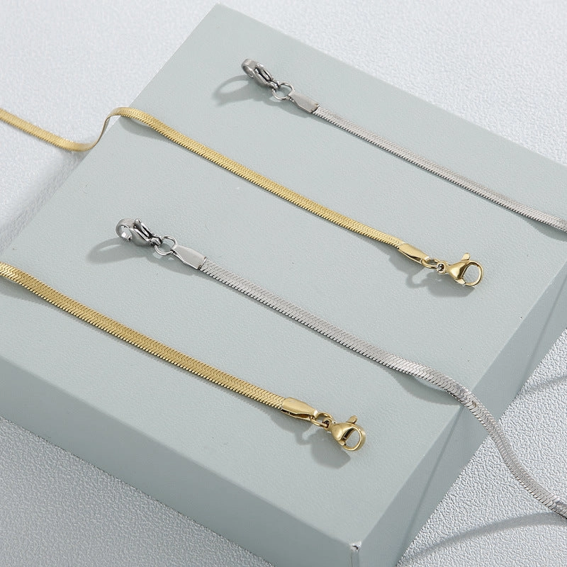 Wholesale personalized blade titanium steel necklace bracelet