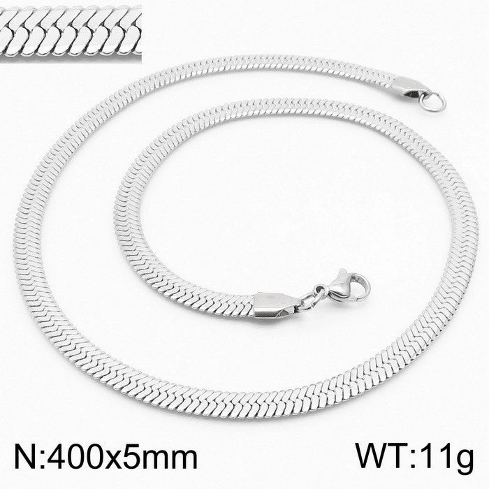 Wholesale personalized blade titanium steel necklace bracelet