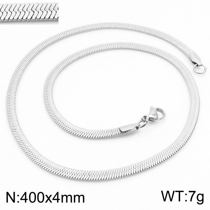Wholesale personalized blade titanium steel necklace bracelet