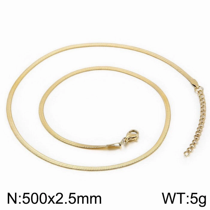 Wholesale personalized blade titanium steel necklace bracelet