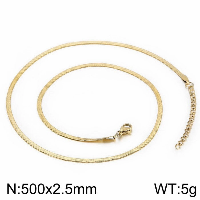 Wholesale personalized blade titanium steel necklace bracelet