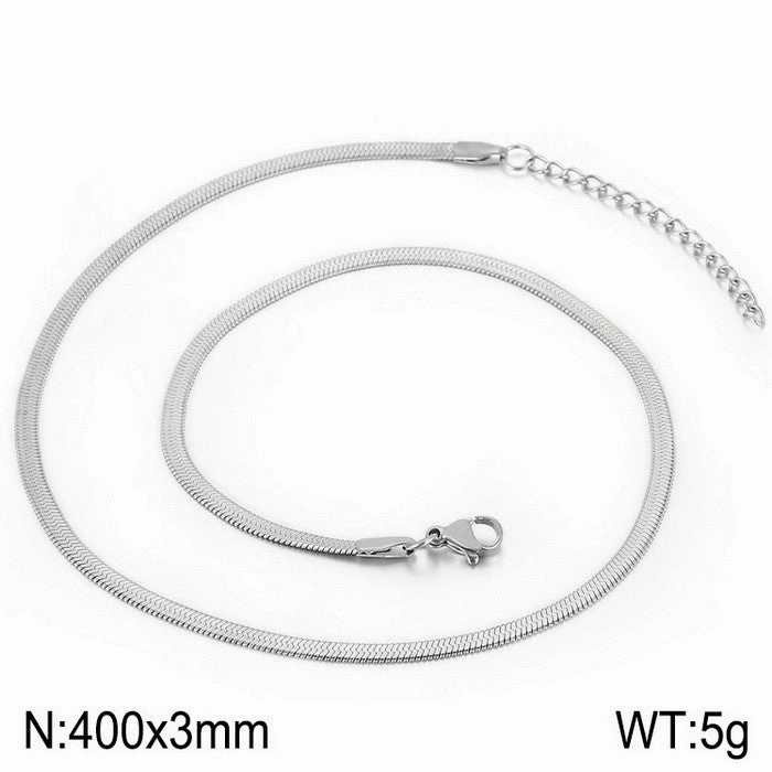 Wholesale personalized blade titanium steel necklace bracelet