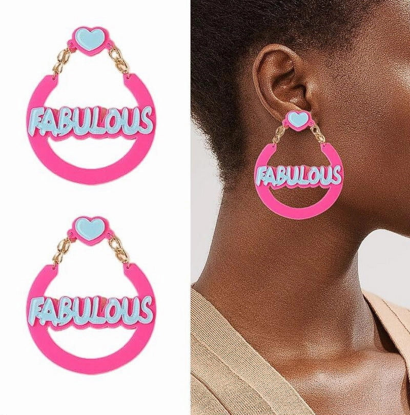 Wholesale Personalized Exaggerated Acrylic Earrings