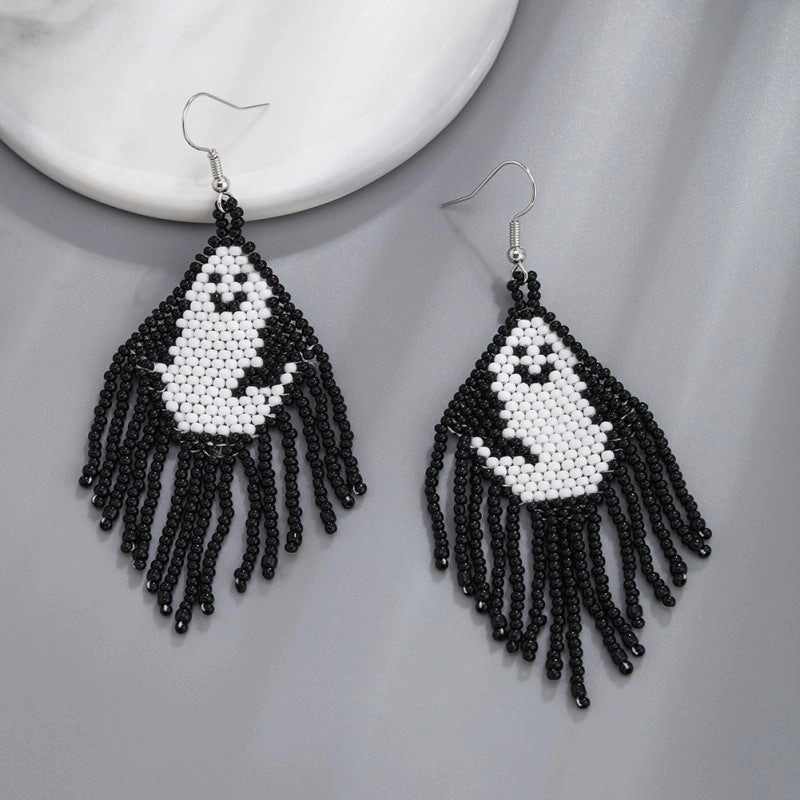 Wholesale personalized halloween tassel earrings for women