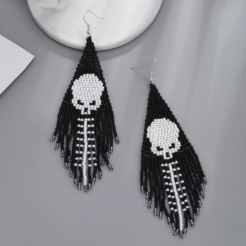 Wholesale personalized halloween tassel earrings for women